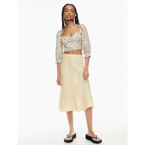 Aritzia Wilfred Chariot Linen Skirt NWT